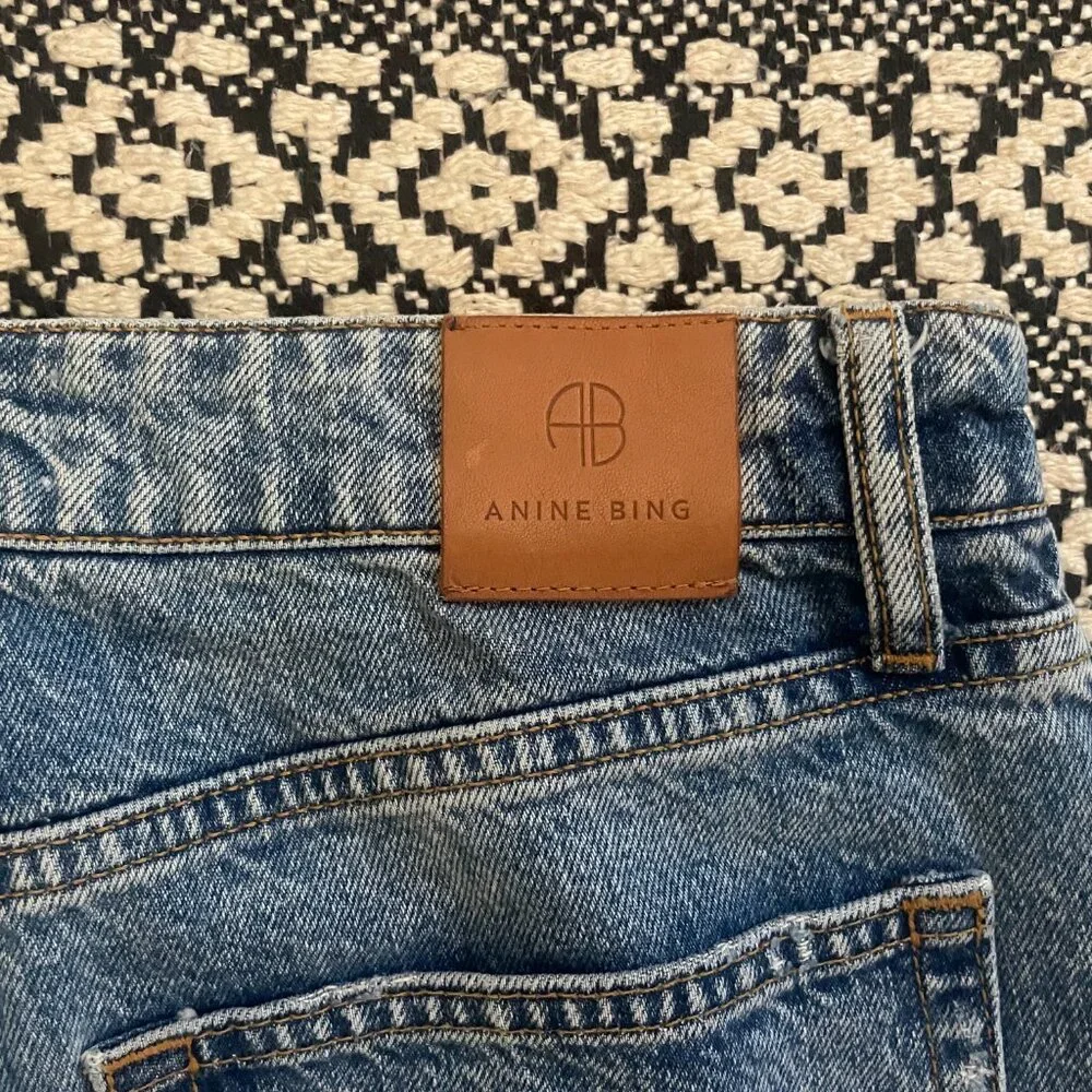 Anine Bing Betty High-Rise Relaxed Jeans – Size 28 - Picture 9 of 9